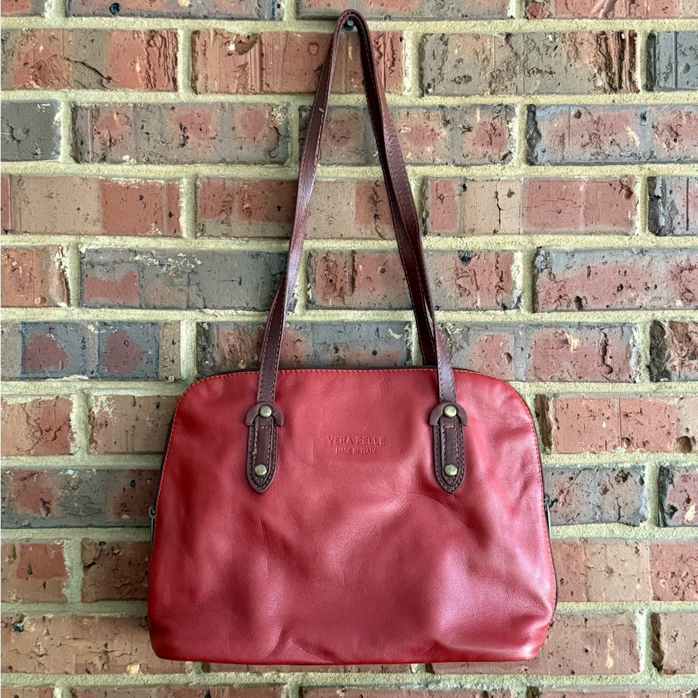 Vera Pelle Genuine Leather Handbag from Italy